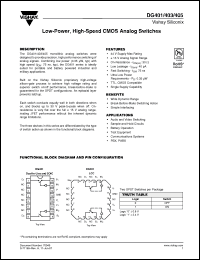 Click here to download DG405DJ-E3 Datasheet