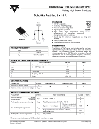 Click here to download MBR3045WTPBF Datasheet