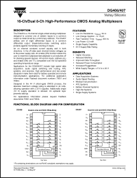 Click here to download DG407DW-E3 Datasheet