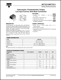 Click here to download MCT5211-X007 Datasheet