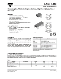 Click here to download ILQ32-X009 Datasheet