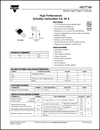 Click here to download 43CTT100 Datasheet