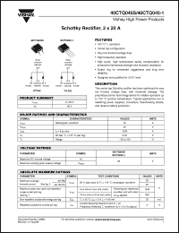 Click here to download 40CTQ045-1TRR Datasheet