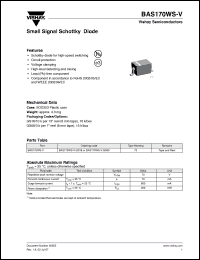 Click here to download BAS170WS-V-GS18 Datasheet