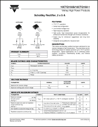 Click here to download 10CTQ150-1TRLTRR Datasheet