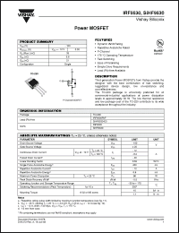 Click here to download SIHF9530 Datasheet