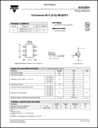 Click here to download SI3438DV-T1-E3 Datasheet