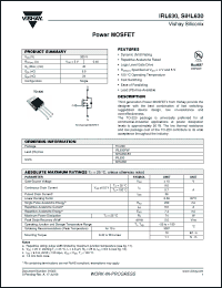 Click here to download SIHL630-E3 Datasheet
