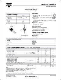 Click here to download SIHF820A-E3 Datasheet