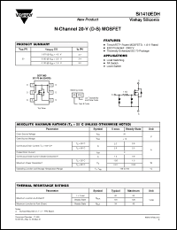 Click here to download SI1410EDH_08 Datasheet