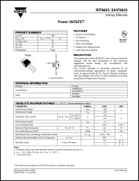 Click here to download SIHF9620 Datasheet