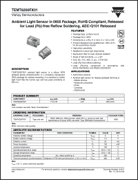 Click here to download TEMT6200FX01 Datasheet