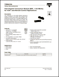 Click here to download TFBS5700 Datasheet