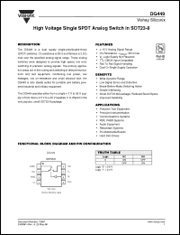 Click here to download DG449DS-T1-E3 Datasheet