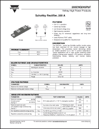 Click here to download 200CNQ045PBF Datasheet