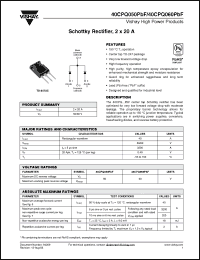 Click here to download 40CPQ050PBF Datasheet