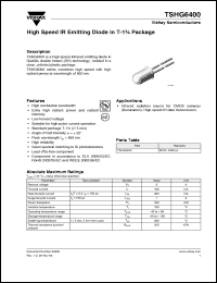 Click here to download TSHG6400 Datasheet