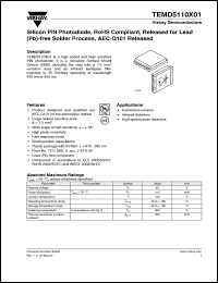 Click here to download TEMD5110 Datasheet