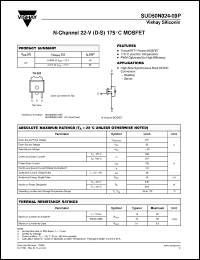 Click here to download SUD50N024-09P-E3 Datasheet