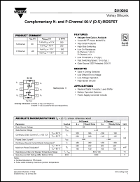 Click here to download SI1029X-T1-E3 Datasheet