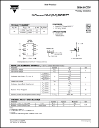 Click here to download SI3454CDV Datasheet
