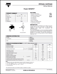 Click here to download SIHFD320 Datasheet