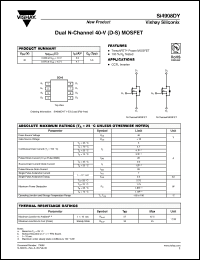 Click here to download SI4908DY Datasheet