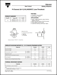 Click here to download TP0101K_04 Datasheet