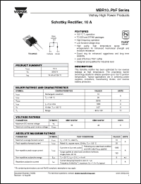 Click here to download MBR1045PBF Datasheet