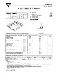 Click here to download SIS402DN Datasheet