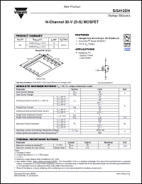 Click here to download SIS412DN Datasheet