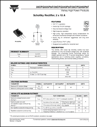 Click here to download 30CPQ035PBF Datasheet