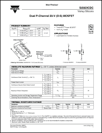 Click here to download SI5933CDC-T1-E3 Datasheet