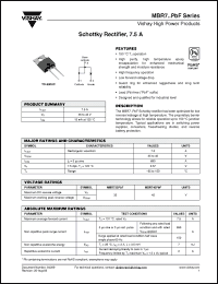 Click here to download MBR735PBF Datasheet