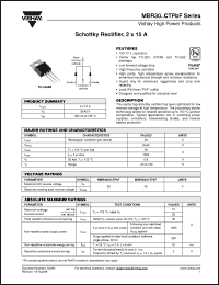 Click here to download MBR3035CTPBF Datasheet