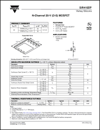 Click here to download SIR410DP Datasheet