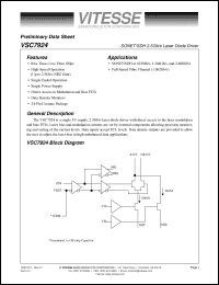 Click here to download VSC7924KFL Datasheet