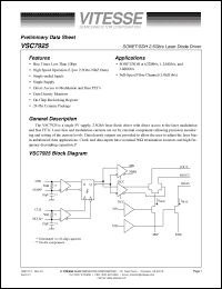 Click here to download VSC7925KFL Datasheet