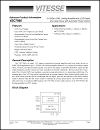 Click here to download VSC7960W Datasheet
