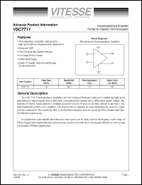 Click here to download VSC7711X Datasheet