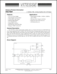 Click here to download VSC7959W Datasheet
