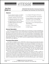 Click here to download VSC8113QB1 Datasheet