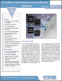 Click here to download VSC8184 Datasheet