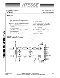 Click here to download VSC9110 Datasheet