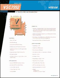 Click here to download VSC7992 Datasheet