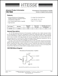 Click here to download VSC7809 Datasheet