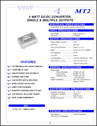 Click here to download MT2-0515WI Datasheet