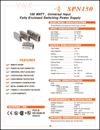 Click here to download SPN150-05S Datasheet
