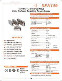 Click here to download SPN150-12S Datasheet