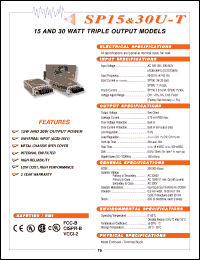 Click here to download SP15U-0533T Datasheet